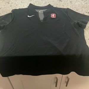 Nike Golf Polo, Stanford branding, zipper collar, women’s size XL, black